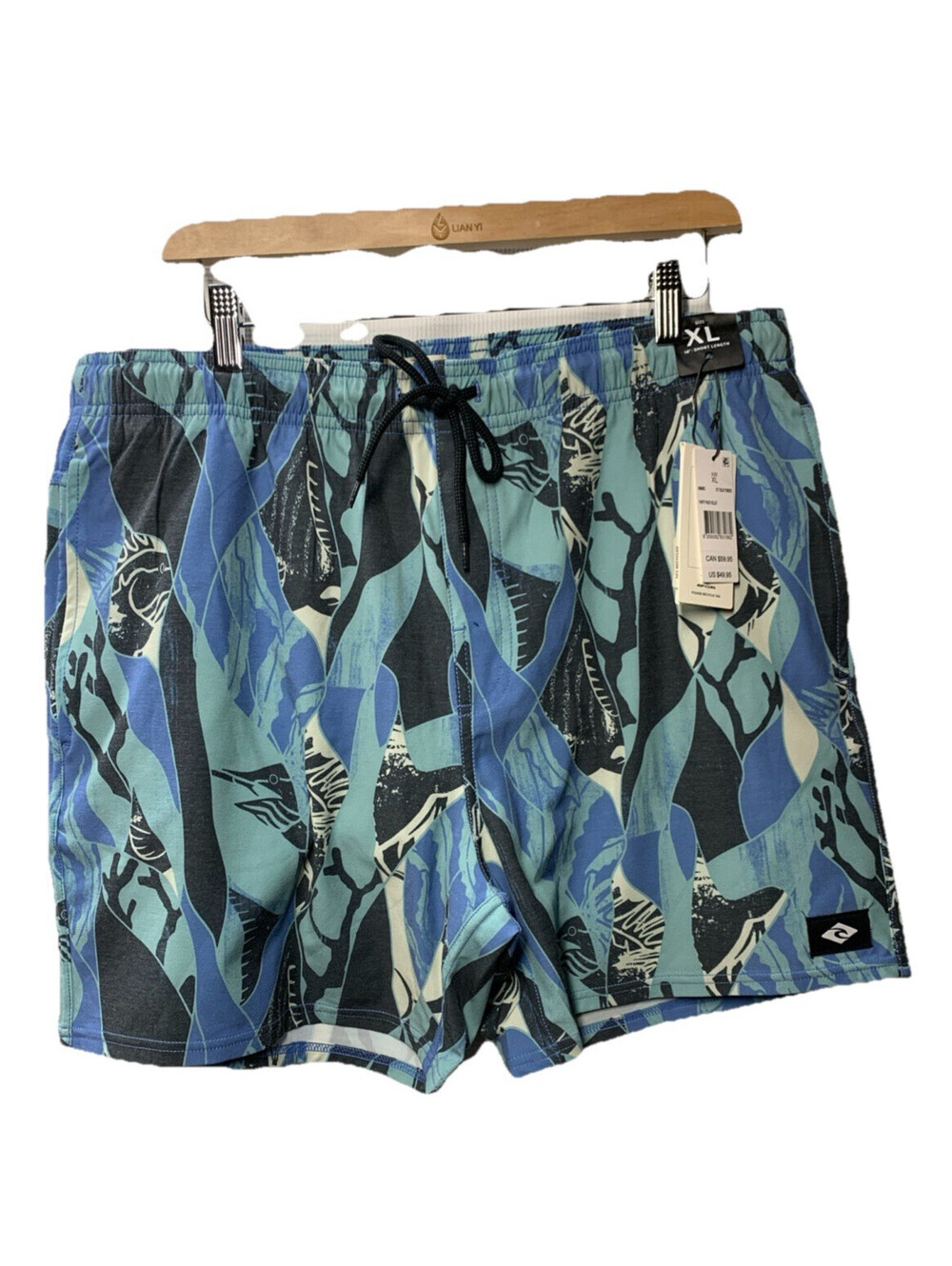 RipCurl Laydays Party Pack Volley Boardshort Blue Yonder Size XL Beach Shorts